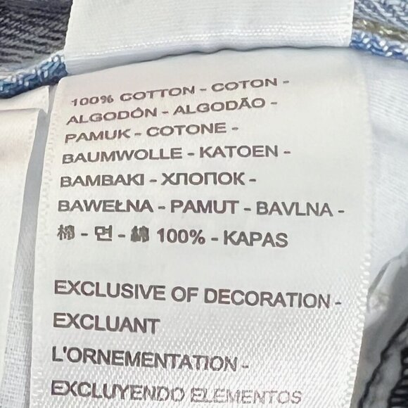 Levi's Low Pro Straight Leg Jeans Acid Wash Denim Women's Size 29 - Picture 7 of 7